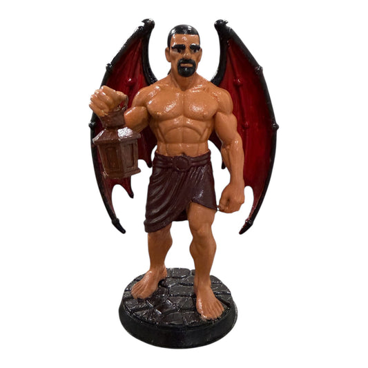 Exu Morcego -4-7 Spirit Figure – Hand-Painted Resin Art – Unique Altar Decor – Miami Handmade