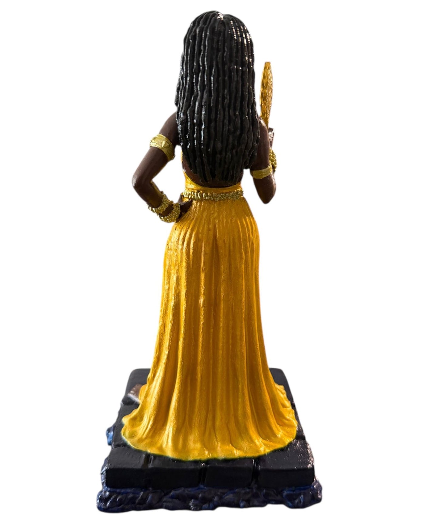 Oshun / Oxum Statue – 9.1” – Handmade & Hand-Painted Resin – Made in Miami