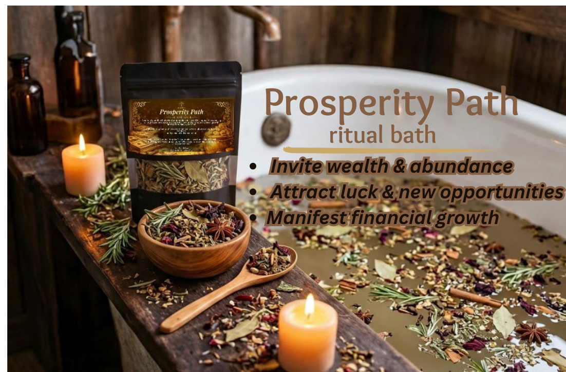Prosperity Ritual Bath for abundance, money attraction, luck rituals and spiritual cleansing.